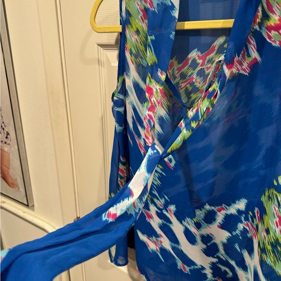 Sheer Peach Love Cream brand blouse - Picture 3 of 5